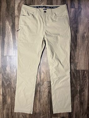 KINGS CAMO XKG Sonora Pants Men’s 34T Dark Khaki Hunting Stretch UPF 50 EUC